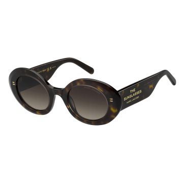 Óculos Marc Jacobs 799/s Aio 47 Marrom Brilho Havana Lente Marrom Degradê