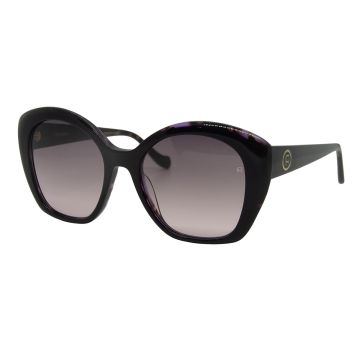 Óculos Ana Hickmann Mari 4 R01 Roxo Brilho Demi Lente Roxo Degradê