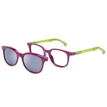 Armação Infantil Nano Vista Clip-On Pixel 3 Nao3071146sc Roxo Brilho