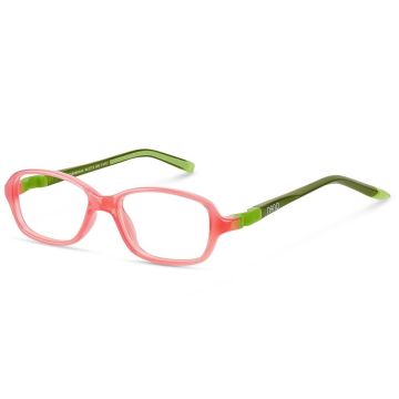 Armação Infantil Nano Vista Sleek Replay 3.0 Nao3090342 Rosa Translúcido