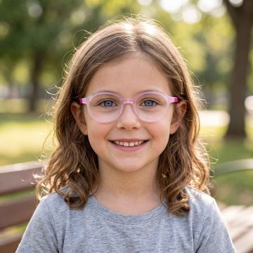 Armação Infantil Nano Vista Flicker 3.0 Nao3380546 Rosa Brilho
