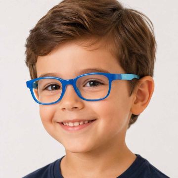 Armação Infantil Nano Vista Byte 3.0 Nao3400444 Azul Brilho