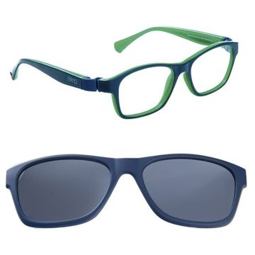 Armação Infantil Nano Vista Gaikai Clip-On Nao3050547sc Azul Fosco