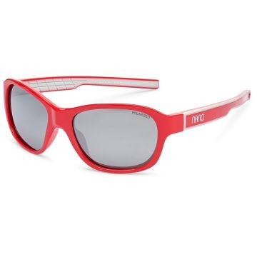 Óculos Nano Vista Baikal NS65620 Vermelho Lente Prata Espelhada Polarizada 8 a 12 anos