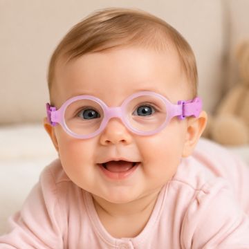 Armação Bebe Nano Vista Bunny Nv230236 Rosa Brilho