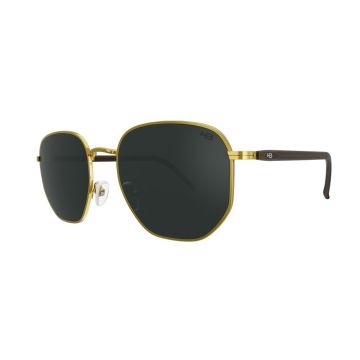 Óculos Hb Peak 10104240164006 Dourado Brilho Lente Verde