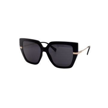 Óculos Hickmann Peonia 1 A01 Preto Fosco Lente Cinza