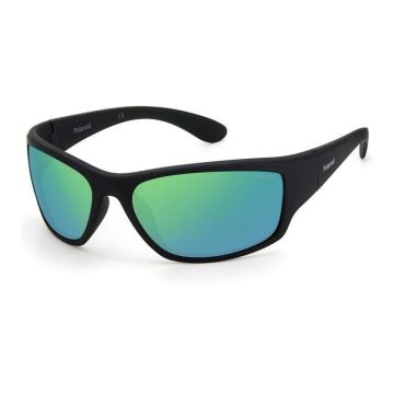 Óculos Polaroid Pld7005/s 3ol5z 63 Preto Fosco Lente Espelhado Polarizado Verde