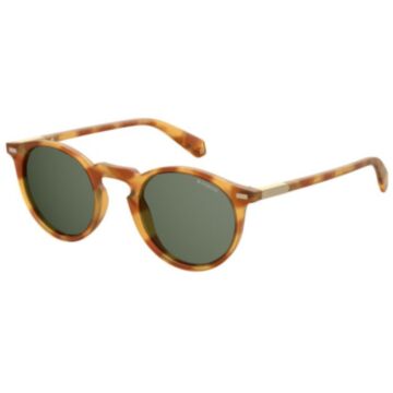 Óculos Solar Polaroid Pld2086/s 086uc 47 Marrom Brilho Havana Lente Verde Polarizada - Marrom