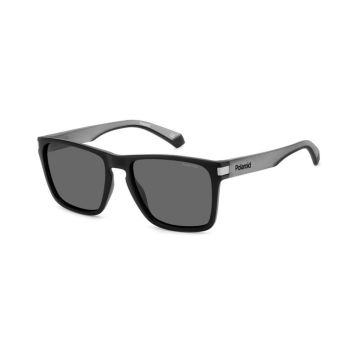 Óculos Polaroid Pld2139/s O6w 56 Preto Fosco Lente Cinza Polarizada