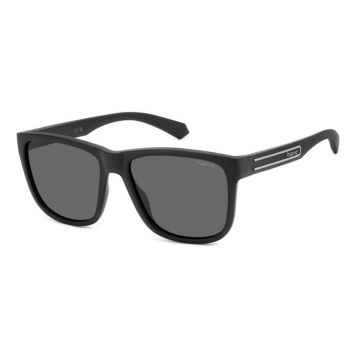 Óculos Polaroid Pld2155/s 003 M9 57 Preto Fosco Lente Cinza Polarizada