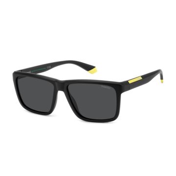 Óculos Polaroid Pld2164/s 003 m9 58 Preto Fosco Lente Cinza Polarizada