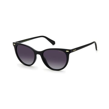 Óculos Polaroid Pld4107/s 807 52 Preto Brilho Lente Cinza Degradê Polarizada