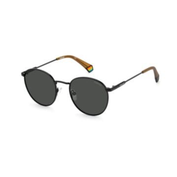 Óculos Solar Polaroid Pld6171/s 807m9 51 Preto Brilho Lente Cinza Polarizada - Preto
