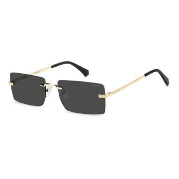 Óculos Polaroid Pld6245/s 2f7 58 Dourado Brilho Lente Cinza Polarizada