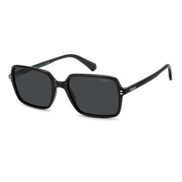Óculos Polaroid Pld6247/s 807 56 Preto Brilho Lente Cinza Polarizada