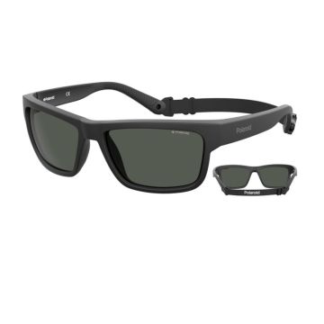 Óculos Polaroid Pld7031/s 807m9 59 Preto Fosco Lente Cinza Polarizada