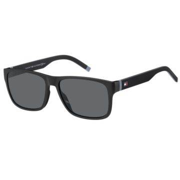 Óculos Tommy Hilfiger Th1718/s 08air 56 Preto Brilho Lente Cinza