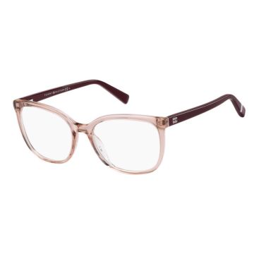 Armação Tommy Hilfiger Th1860/re Nxa 54 Rosa Translúcido