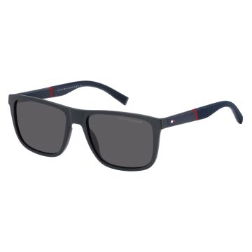 Óculos Tommy Hilfiger Th2043/s Fllir 56 Azul Fosco Lente Cinza