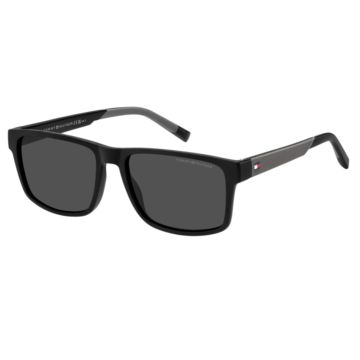 Óculos Tommy Hilfiger Th2142/s 08air 56 Preto Fosco Lente Cinza