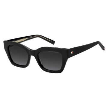 Óculos Tommy Hilfiger Th2264/s 8079o 51 Preto Brilho Lente Cinza Degradê