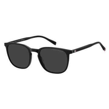 Óculos Tommy Hilfiger Th2266/s 807 52 Preto Brilho Lente Cinza