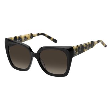 Óculos Tommy Hilfiger Th2285/s Wr7 53 Preto Brilho Lente Marrom Degradê