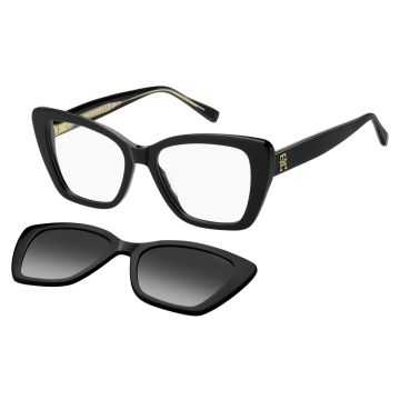 Armação Tommy Hilfiger Th2347/c 807 51 Preto Brilho - Preto - 51
