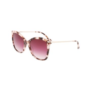Óculos Calvin Klein Ck22514s 663 55 Marrom Translúcido Havana Lente Bordô Degradê