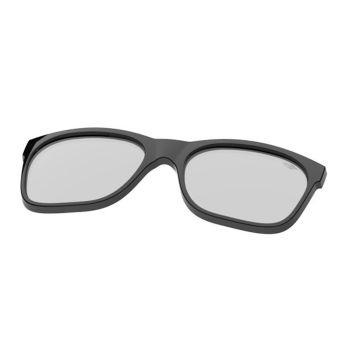 Clip-On Mormaii Swap Infantil w6141a0209 Preto Brilho Lente Cinza Flash Prata