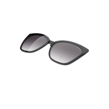 Clip-On Colcci Bandy 4 w6188a0233 Preto Brilho Lente Cinza Degradê