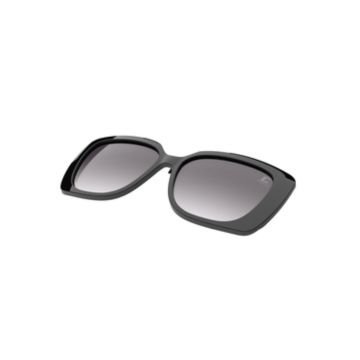Clip-On Colcci Bandy 5 w6210a02a5 Preto Brilho Lente Cinza Degradê Polarizada